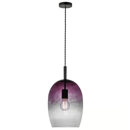 Nordlux - Lustre suspenso com cabo UMA 1xE27/40W/230V Ø 23 cm preto/fumado