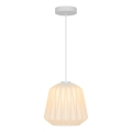 Nordlux - Lustre suspenso em cabo ELBIE 1xE27/15W/230V diâmetro 24 cm branco