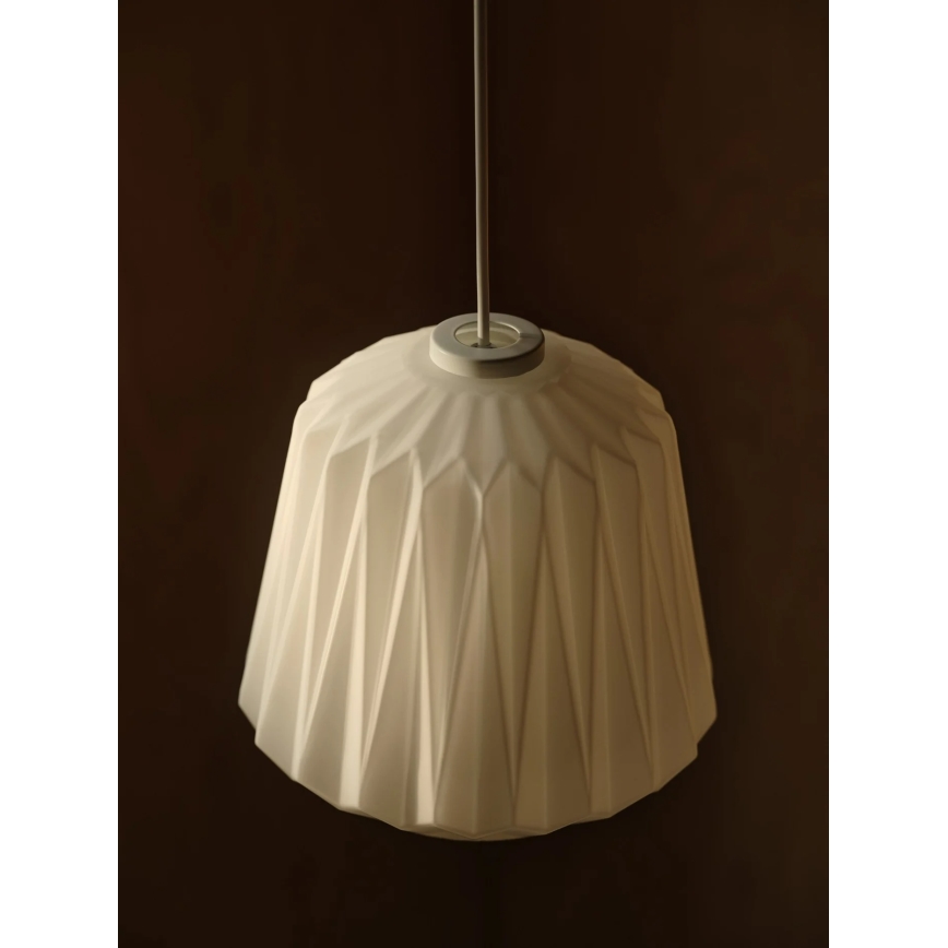 Nordlux - Lustre suspenso em cabo ELBIE 1xE27/15W/230V diâmetro 24 cm branco