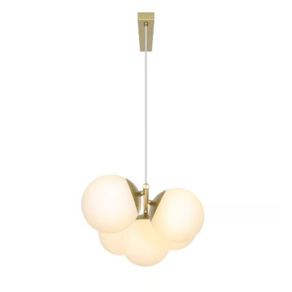 Nordlux - Lustre suspenso LILLY 5xE14/10W/230V latão