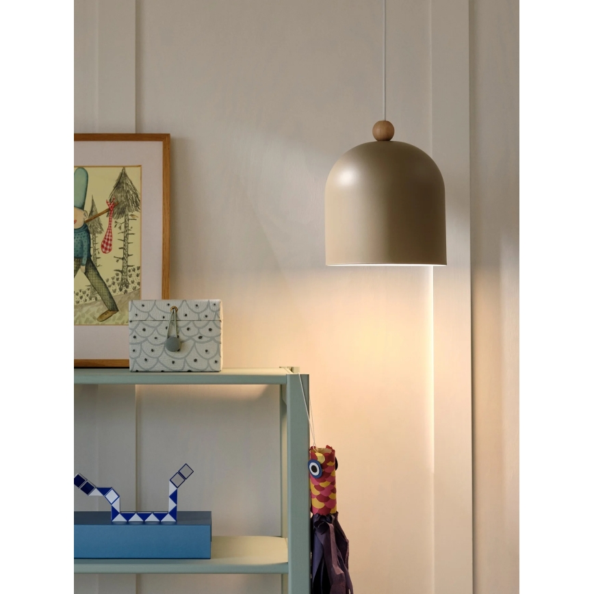 Nordlux - Lustre suspenso por cabo GASTON 1xE27/40W/230V castanho
