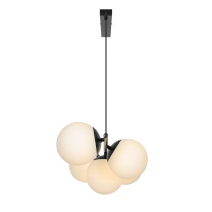 Nordlux - Lustre suspenso por cabo LILLY 5xE14/10W/230V preto