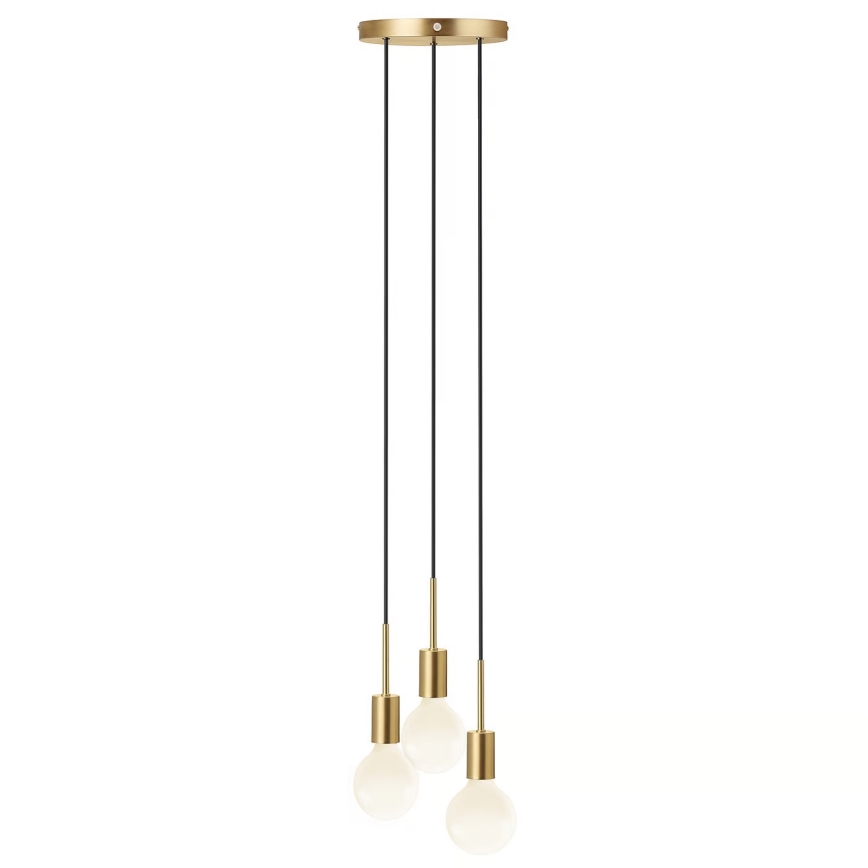 Nordlux - Lustre suspenso por cabo PACO 3xE27/25W/230V latão