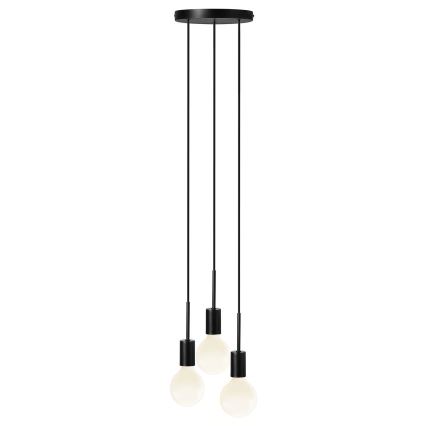 Nordlux - Lustre suspenso por cabo PACO 3xE27/25W/230V preto
