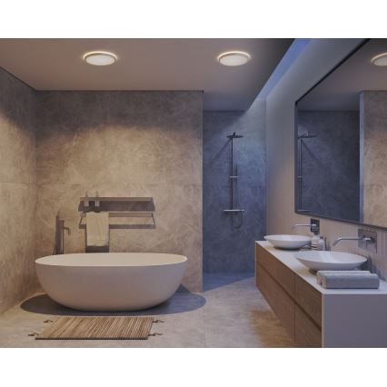 Nordlux - Candeeiro de teto dimerizável para casa de banho OJA LED/19W/230V 3000/4000K IP54 Ø 43 cm