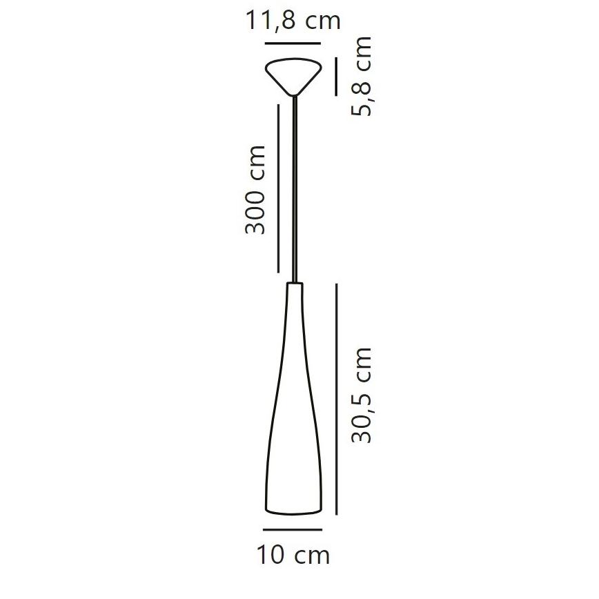 Nordlux - Pendente com cabo EMBLA 1xE27/40W/230V fumê/preto