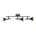 Nordlux - Spot KELVIS 3xGU10/12W/230V preto