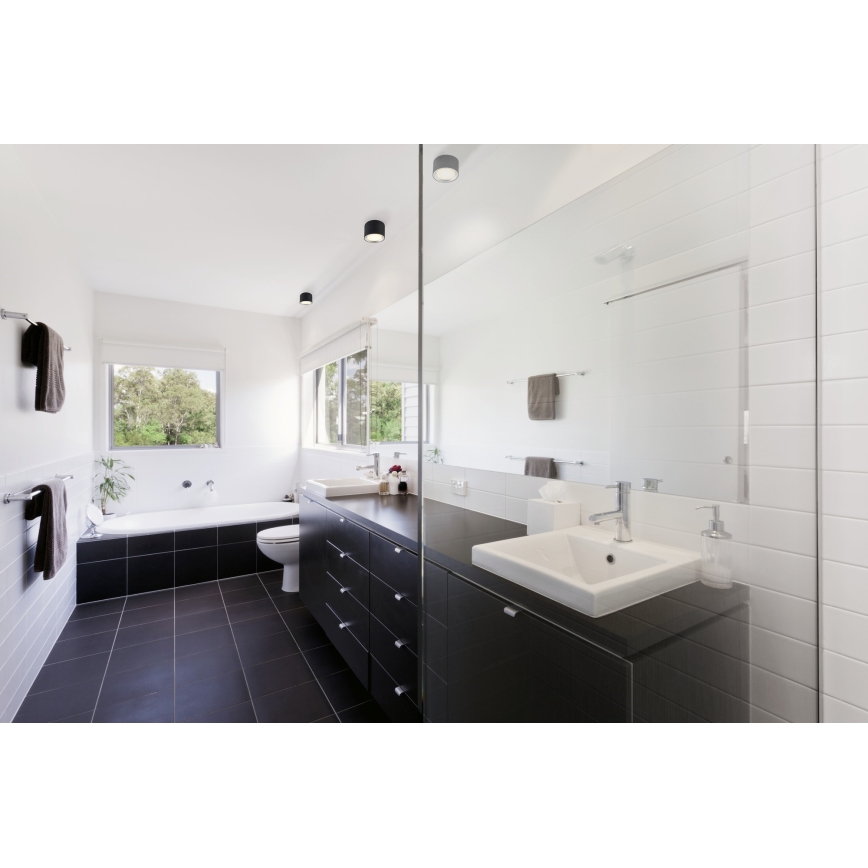 Nordlux - Luminária de embutir LED dimmerizável FALLON LED/5,5W/230V preta