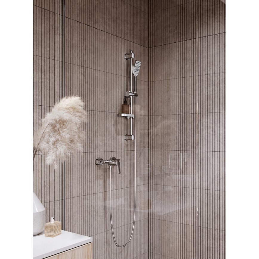 Novaservis - Conjunto de chuveiro cromado brilhante