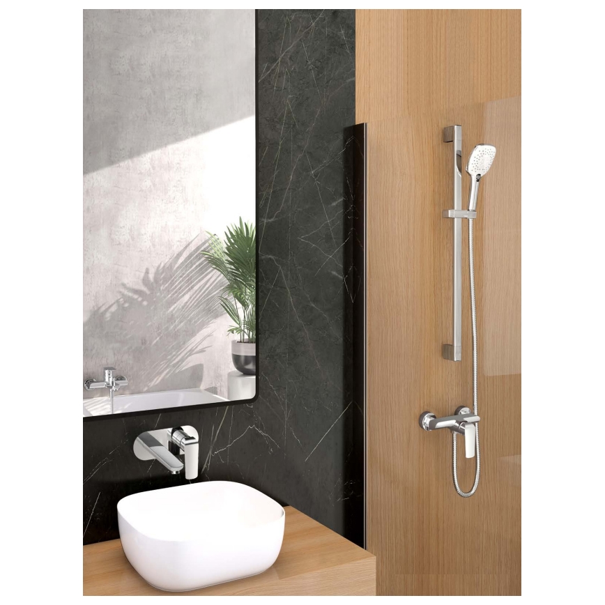 Novaservis - Conjunto de chuveiro ECO cromado brilhante