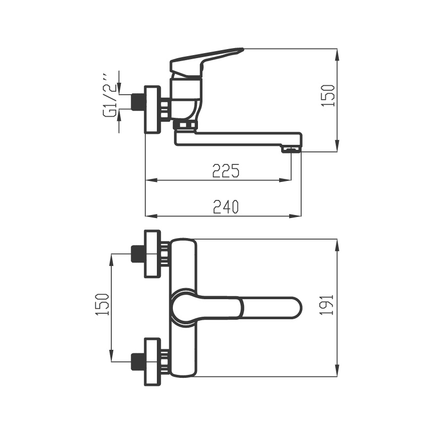 Novaservis - lava-loiça/torneira do lavatório METALIA cromado brilhante