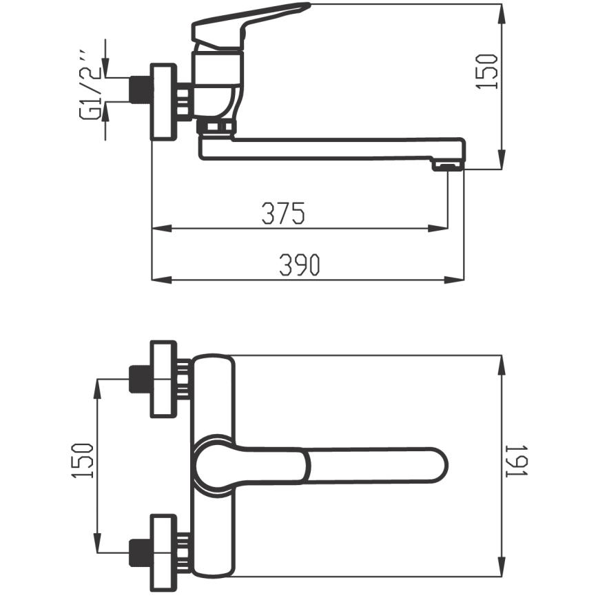 Novaservis - lava-loiça/torneira do lavatório METALIA cromado brilhante