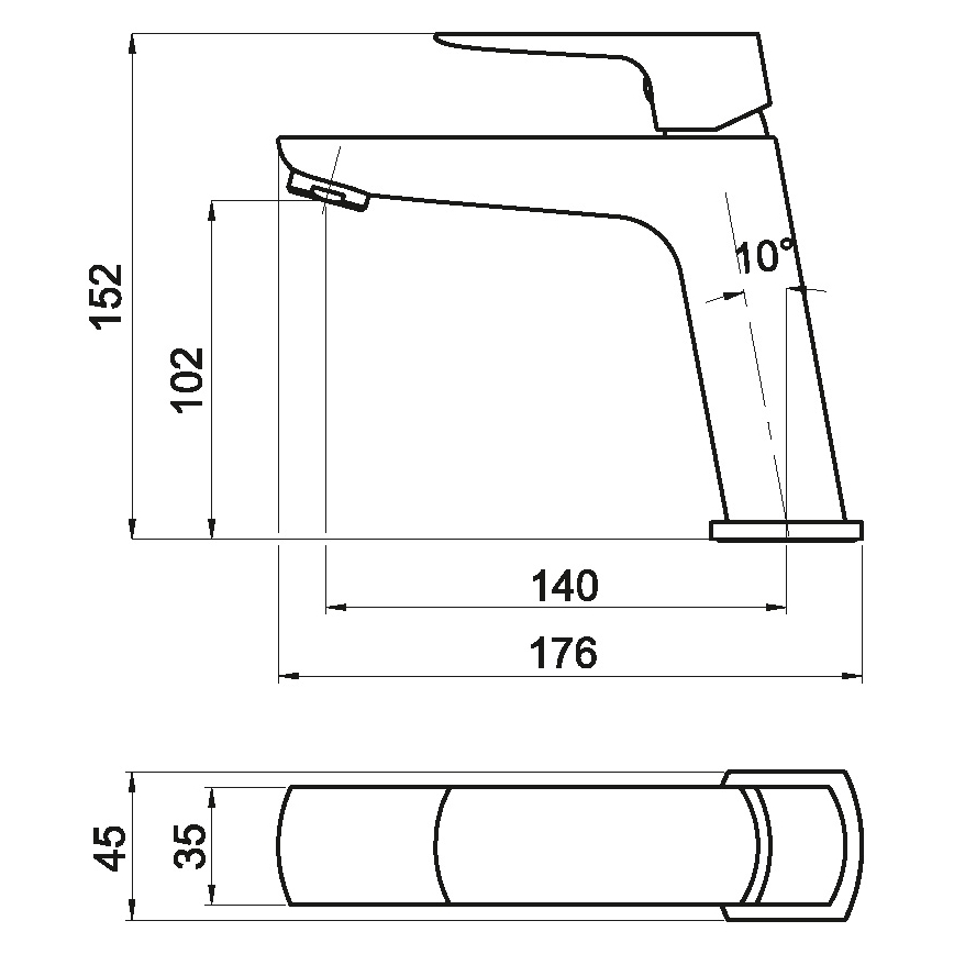 Novaservis - Misturador para lavatório NOBLESS EGO cromo brilhante