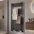 Novaservis - Radiador toalheiro em escada para casa de banho 644W/230V 120x60 cm preto reto
