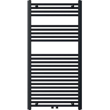 Novaservis - Radiador toalheiro em escada para casa de banho 644W/230V 120x60 cm preto reto