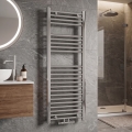 Novaservis - Radiador-toalheiro para casa de banho 318W/230V 120x45 cm cromado brilhante, reto