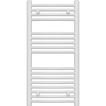 Novaservis - Toalheiro aquecido em escada para casa de banho 365W/230V 90x45 cm branco, com linhas arredondadas