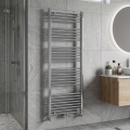Novaservis - Toalheiro aquecido em escada para casa de banho 544W/230V 160x60 cm cromado brilhante reto
