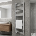 Novaservis - Toalheiro aquecido tipo escada para casa de banho 423W/230V 160x45 cm cromado brilhante reto
