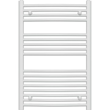 Novaservis - Toalheiro elétrico em escada para casa de banho 478W/230V 90x60 cm branco arredondado