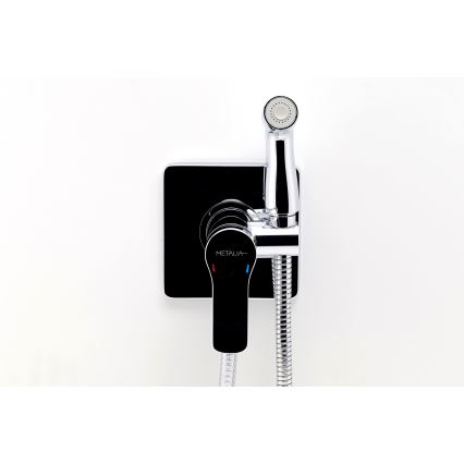 Novaservis-Torneira de bidé com pulverizador para instalação embutida METALIA cromado brilhante