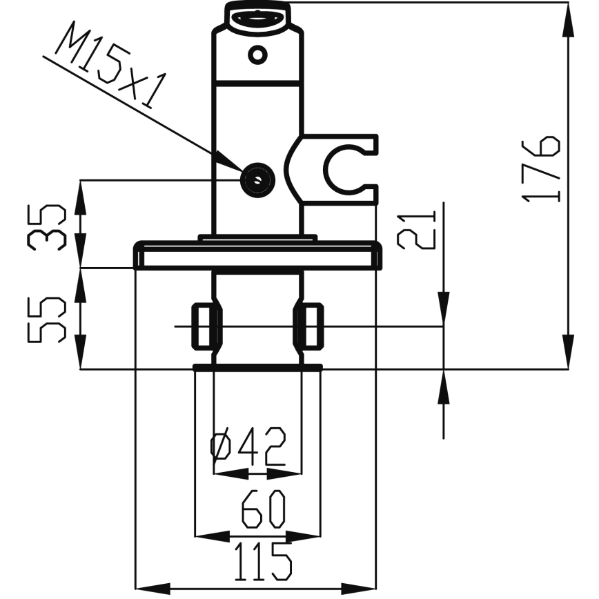 Novaservis-Torneira de bidé com pulverizador para instalação embutida METALIA cromado brilhante