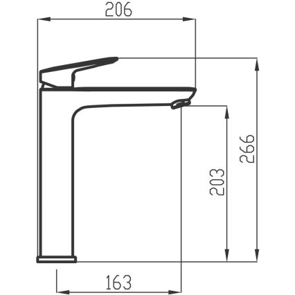 Novaservis - Torneira do lavatório METALIA 26,6 cm cromado brilhante