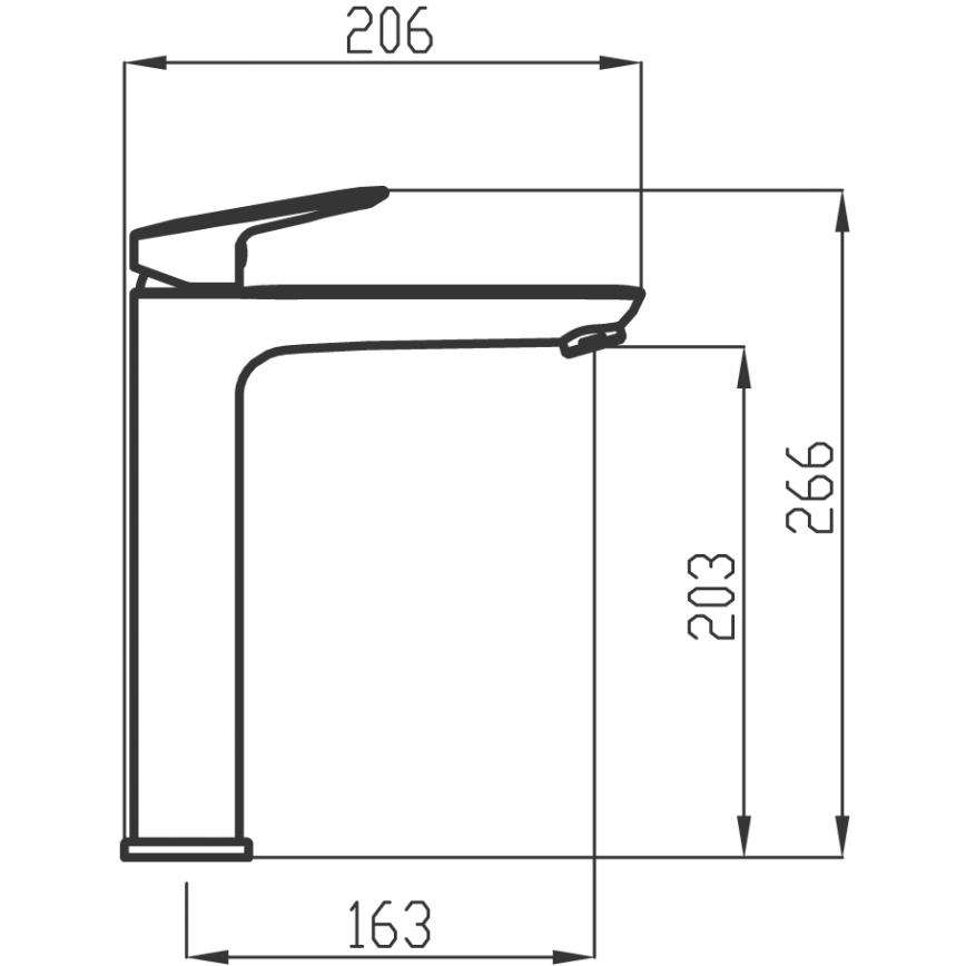 Novaservis - Torneira do lavatório METALIA 26,6 cm cromado brilhante