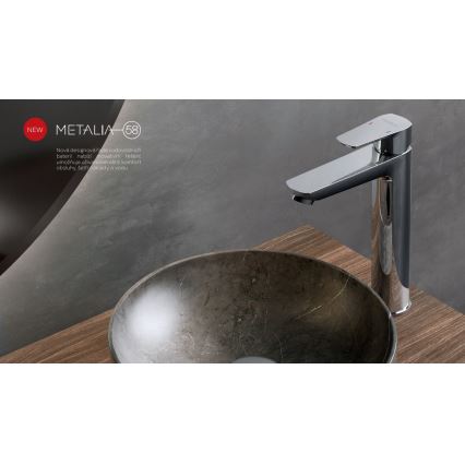 Novaservis - Torneira do lavatório METALIA ECO 25,7 cm cromado brilhante