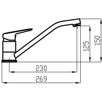 Novaservis - Torneira para lava-loiça METALIA cromado brilhante