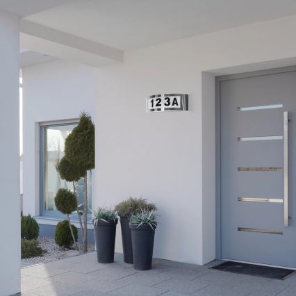 Número de casa 1xE27/14W/230V IP54