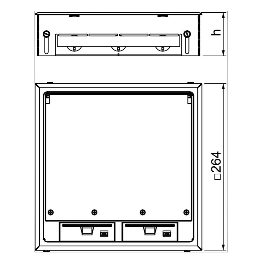 OBO 7427479 - Caixa de piso GES9 7011 MT