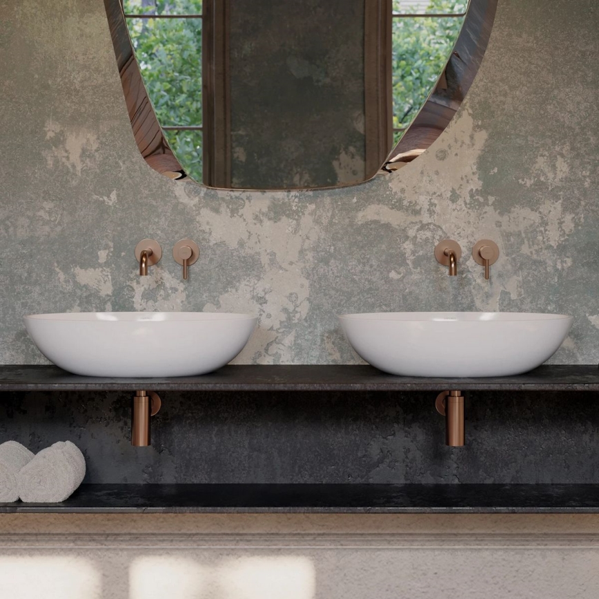 OMNIRES A186CPB - Válvula para lavatório TRAP escovado cobre