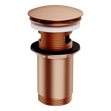 OMNIRES A706CPB - Válvula de lavatório CLICK-CLACK diâmetro 6,6 cm cobre escovado