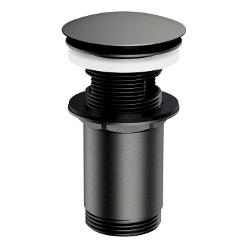 OMNIRES A706GR - Válvula de lavatório CLICK-CLACK diâmetro 6,6 cm grafite escovado