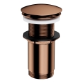 OMNIRES A716CP - Válvula de lavatório CLICK-CLACK diâmetro 6,6 cm cobre brilhante