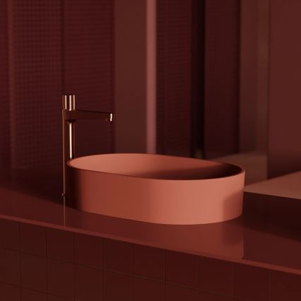 OMNIRES CT8012CPB - Torneira de lavatório CONTOUR 31,2 cm cobre escovado