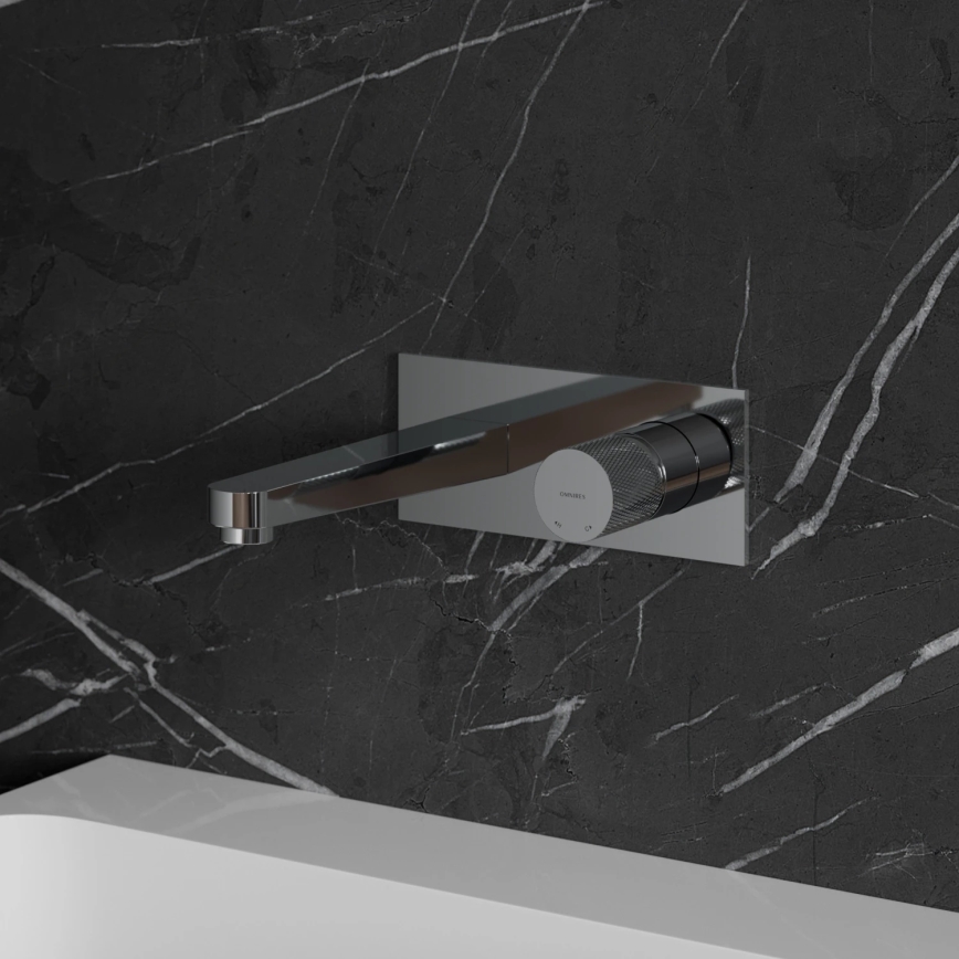 OMNIRES CT8015CR - Misturador de lavatório para instalação embutida CONTOUR cromo brilhante