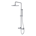 OMNIRES CT8044CR - Conjunto de chuveiro com bateria termostática CONTOUR cromo brilhante