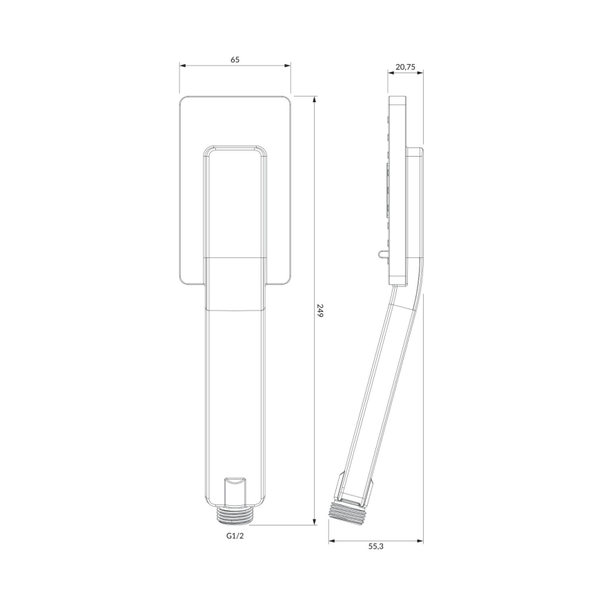OMNIRES JIMJIM-RCR - Chuveiro de mão JIMJIM cromo brilhante