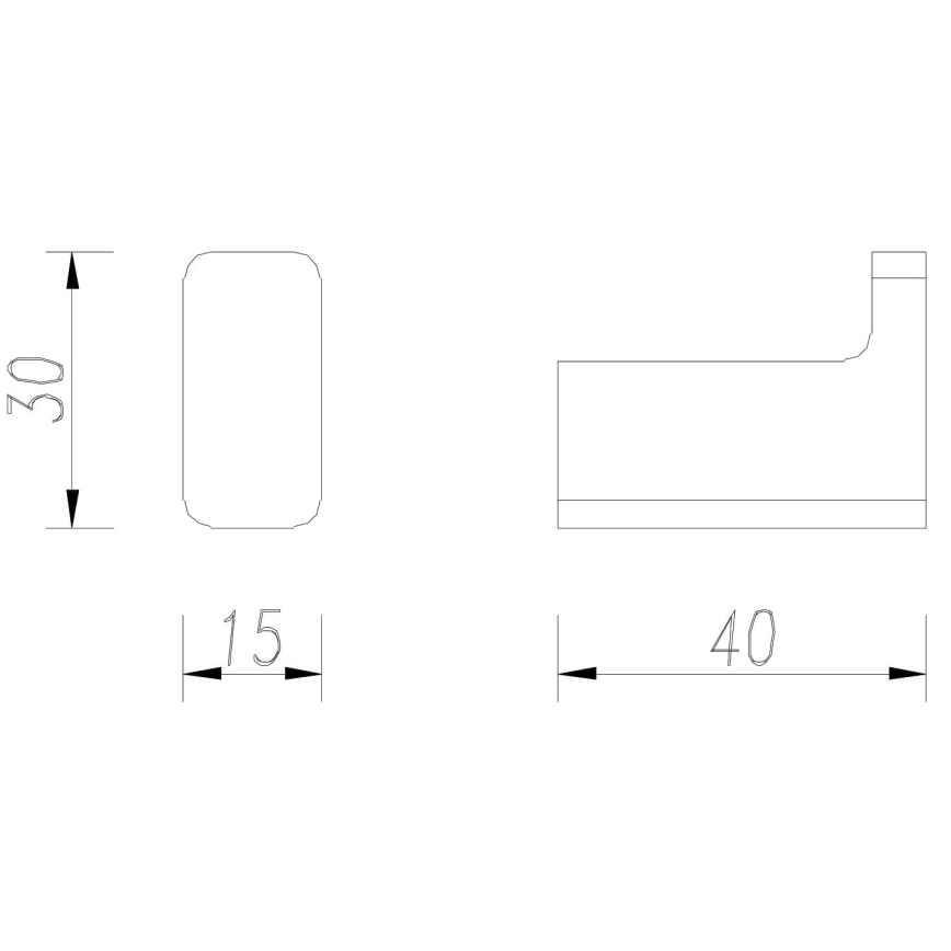 OMNIRES NL80110BL - Gancho de parede NELSON mate preto