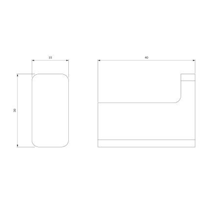 OMNIRES NL80110CR - Gancho de parede NELSON cromado brilhante