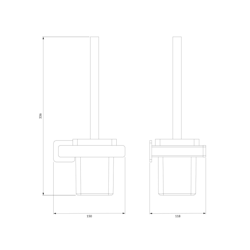 OMNIRES NL80620CR - Piaçaba de parede NELSON cromado brilhante