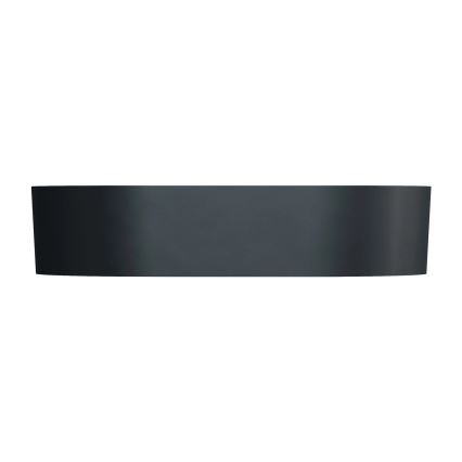 OMNIRES OVOUNBLV - Lavatório de sobrepor OVO 55x36 cm dolomito/preto mate lava