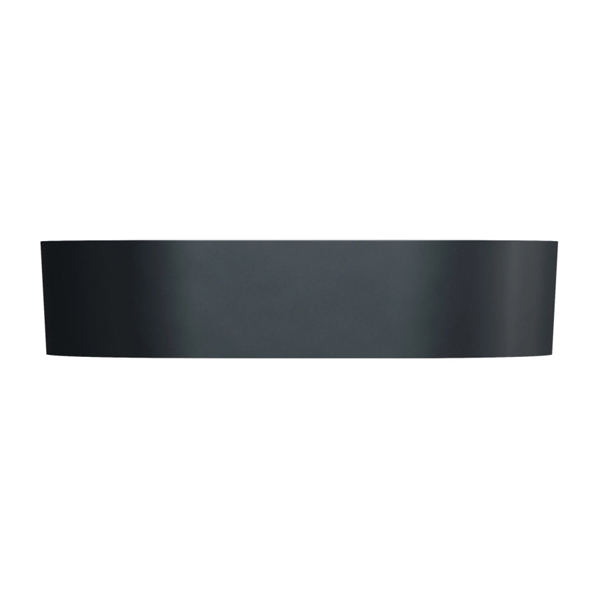 OMNIRES OVOUNBLV - Lavatório de sobrepor OVO 55x36 cm dolomito/preto mate lava