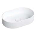 OMNIRES OVOUNBP - Lavatório de sobrepor OVO 55x36 cm dolomita/branco brilhante