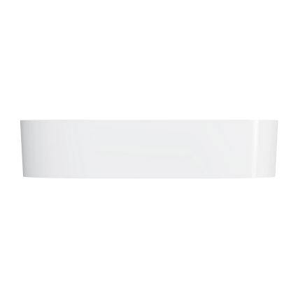 OMNIRES OVOUNBP - Lavatório de sobrepor OVO 55x36 cm dolomita/branco brilhante