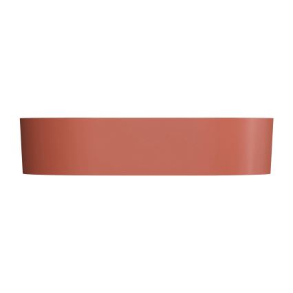 OMNIRES OVOUNTE - Lavatório de bancada OVO 55x36 cm dolomito/terracota fosca