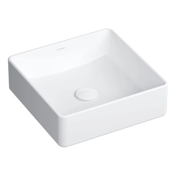 OMNIRES PASADENA360BP - Lavatório de bancada PASADENA 36x36 cm cerâmica/branco brilhante