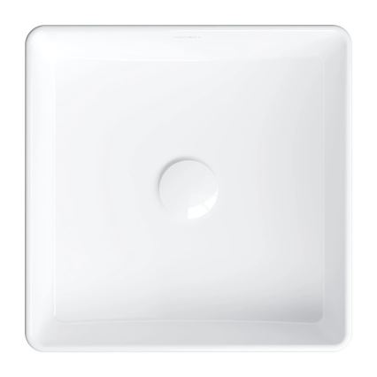 OMNIRES PASADENA360BP - Lavatório de bancada PASADENA 36x36 cm cerâmica/branco brilhante